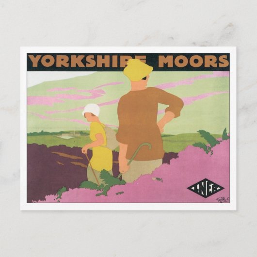 Yorkshire Moors Briefkaart (Voorkant)