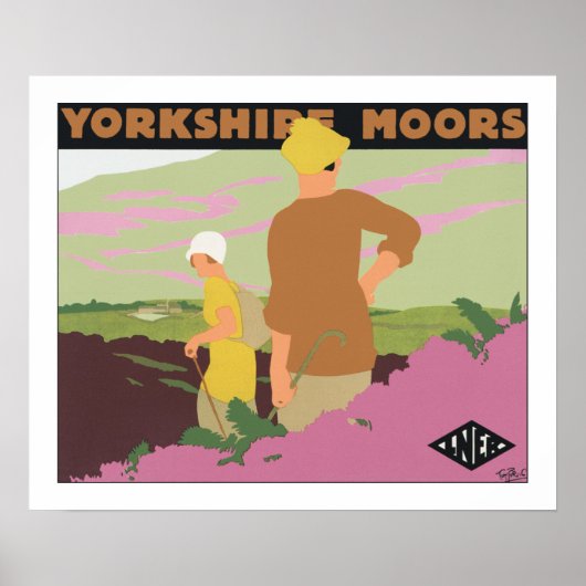 Yorkshire Moors Poster (Voorkant)