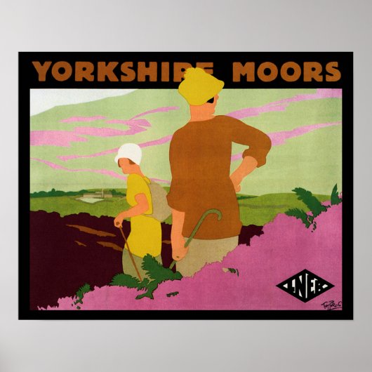 Yorkshire Moors Poster (Voorkant)