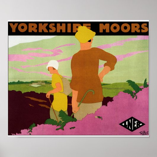 Yorkshire Moors Poster (Voorkant)