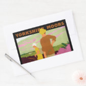 Yorkshire Moors Rechthoekige Sticker (Envelop)