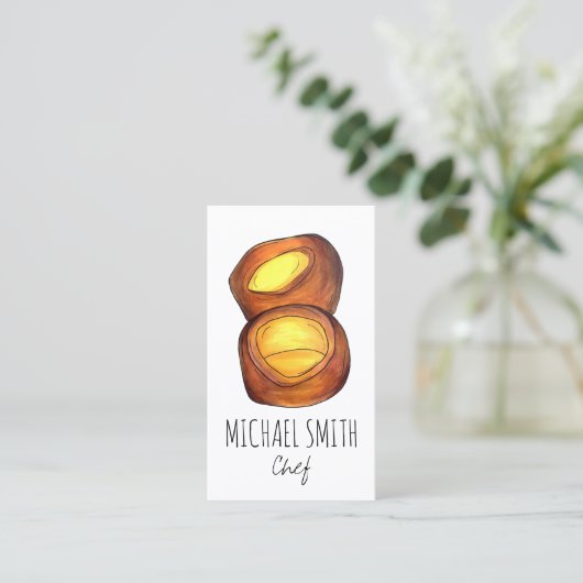 Yorkshire Pudding North England UK British Food Visitekaartje (Staand voorkant)