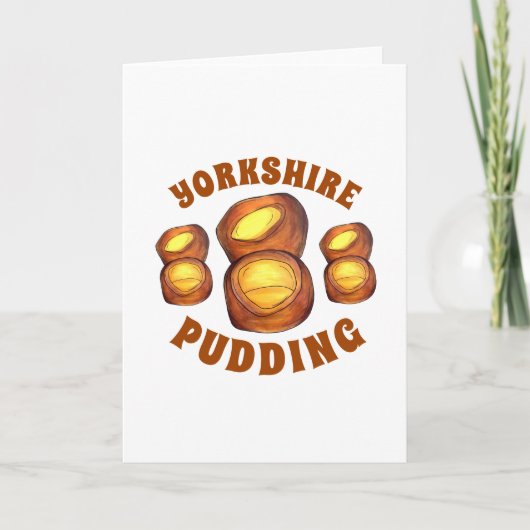 Yorkshire Pudding Sunday Roast UK British Food Kaart (Voorkant)