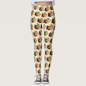 Yorkshire Pudding Sunday Roast UK British Food Leggings (Voorkant)
