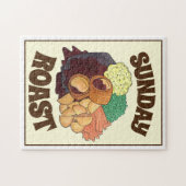 Yorkshire Pudding Sunday Roast UK British Food Legpuzzel (Horizontaal)