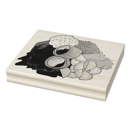 Yorkshire Pudding Sunday Roast UK British Food Rubberstempel (Stempel)