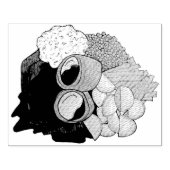 Yorkshire Pudding Sunday Roast UK British Food Rubberstempel (Afrduk)