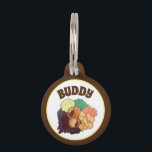 Yorkshire Pudding Zondag Brunch Brits Engels Eten Huisdierpenning<br><div class="desc">Het ontwerp bevat een originele illustratie van een heerlijke Britse zondagsmaaltijd,  bestaande uit Yorkshire pudding,  rosbief,  aardappelen,  vulsel,  groenten en jus.</div>