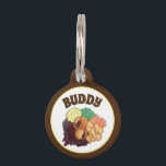 Yorkshire Pudding Zondag Brunch Brits Engels Eten Huisdierpenning<br><div class="desc">Het ontwerp bevat een originele illustratie van een heerlijke Britse zondagsmaaltijd,  bestaande uit Yorkshire pudding,  rosbief,  aardappelen,  vulsel,  groenten en jus.</div>