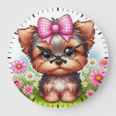 Yorkshire pup grote klok (Voorkant)