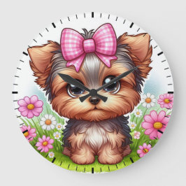 Yorkshire pup grote klok