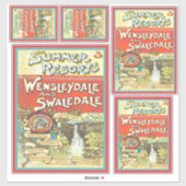  Yorkshire Railroad Tourist Guide Kunstset Sticker (Vel)