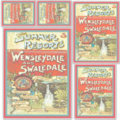  Yorkshire Railroad Tourist Guide Kunstset Sticker (Voorkant)