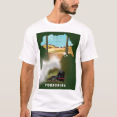 Yorkshire Railway Map reisdruk T-shirt (Voorkant)
