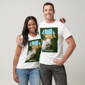 Yorkshire Railway Map reisdruk T-shirt (Unisex)
