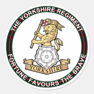 Yorkshire Regiment Ronde Sticker
