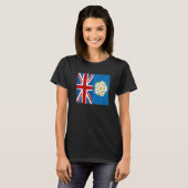 Yorkshire Roots & British Grown Idea With Rose Of  T-shirt (Voorkant volledig)