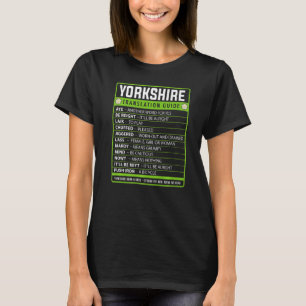 Yorkshire Slaang Idee Vertaalgids Trots Yorks T-shirt