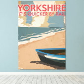 Yorkshire  Spoorwegbureau Canvas Afdruk (Insitu (Houten vloer))