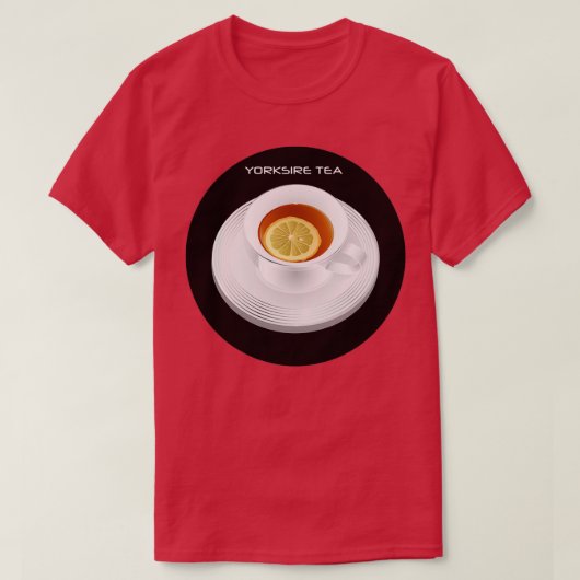YORKSHIRE TEA WHITE CUP T-SHIRT (Design voorkant)