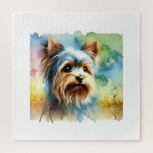Yorkshire Terrier 080724AREF106 - Watercolor Legpuzzel (Verticaal)