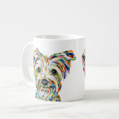 Yorkshire Terrier 11 oz. KoffieMok (Voorkant links)