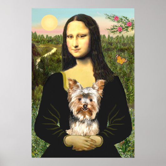 Yorkshire Terrier 17 - Mona Lisa Poster (Voorkant)