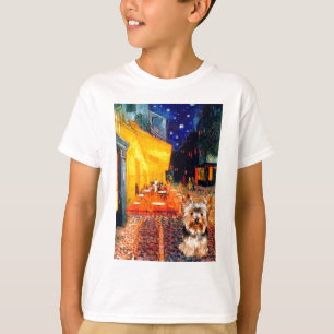 Yorkshire Terrier 17 - Terras Cafe T-shirt