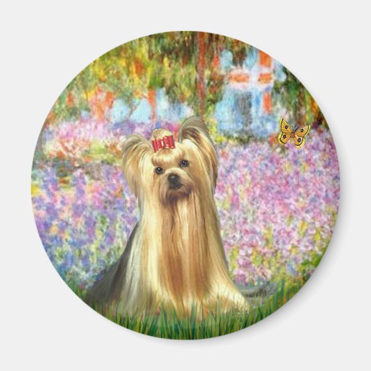 Yorkshire Terrier 1 - Tuin Magneet (Voorkant)
