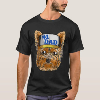 Yorkshire Terrier 1 Yorkie Vaderdag T Shir T-shirt