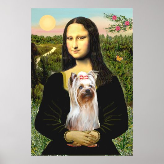 Yorkshire Terrier 2 - Mona Lisa Poster (Voorkant)