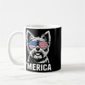 Yorkshire Terrier 4 juli ‘merica Patriottisch Koffiemok (Links)