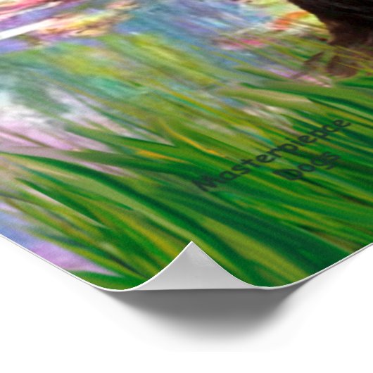 Yorkshire Terrier 7 - Lilies 2 Poster (Hoek)