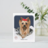 Yorkshire Terrier 9Y110D-019 Briefkaart (Staand voorkant)