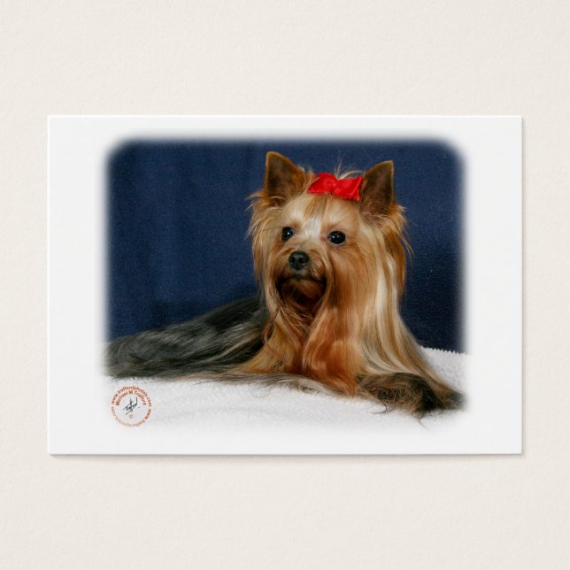 Yorkshire Terrier 9Y110D-064 Visitekaartjes (Voorkant)