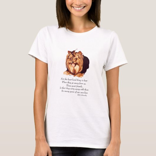 Yorkshire Terrier Aandenken T-shirt (Voorkant)