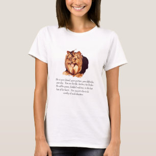 Yorkshire Terrier Aandenken Vrouwelijke Hond T-shirt
