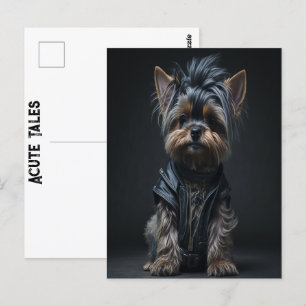 Yorkshire Terrier Acute Tales Yorkie Rock Fatigues Briefkaart