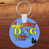 Yorkshire_Terrier Agility Gifts Sleutelhanger (Voorkant)
