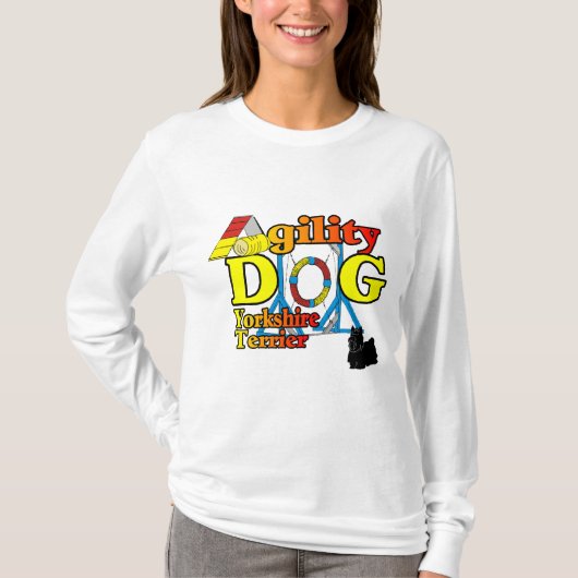Yorkshire_Terrier Agility Gifts T-shirt (Voorkant)