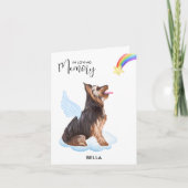 Yorkshire Terrier Angel Dog Pet Loss Sympathie Kaart (Voorkant)