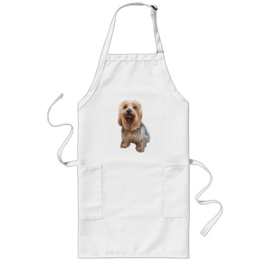 Yorkshire Terrier Apron Lang Schort (Voorkant)