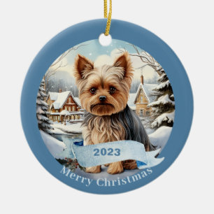 Yorkshire Terrier Art Dog Pet Keramisch Ornament