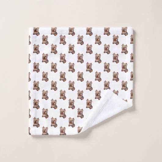 Yorkshire Terrier Bath Towel Set Bad Handdoek (Wasdoekje)