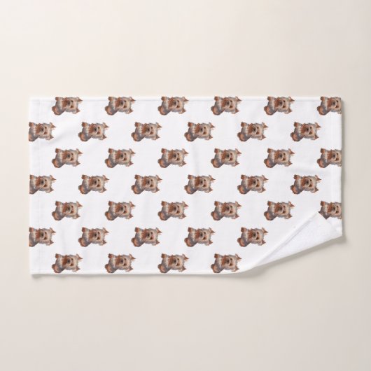 Yorkshire Terrier Bath Towel Set Bad Handdoek (Handdoek)