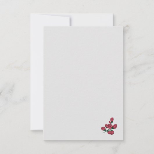 Yorkshire Terrier Bedankkaart (Achterkant)