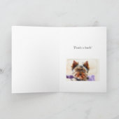 Yorkshire Terrier Bedankkaart (Binnen)