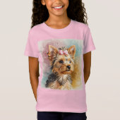 Yorkshire Terrier beroemd gemaakt door Natasha Us T-shirt (Voorkant)