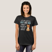 Yorkshire Terrier Best Dog Dad Valentijnsdag Pupp T-shirt (Voorkant volledig)