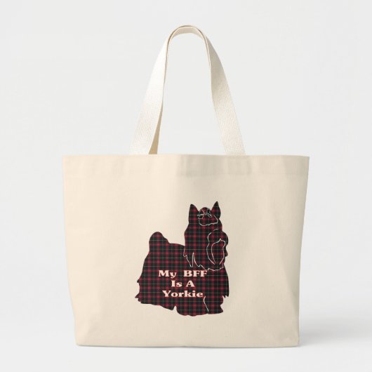 Yorkshire Terrier BFF Canvas tas (Voorkant)